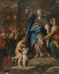 Judith presenta la cabeza de Holofernes